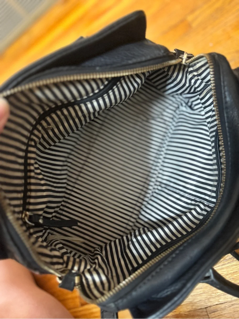 kate spade Black Pebbled Leather Crossbody Satchel